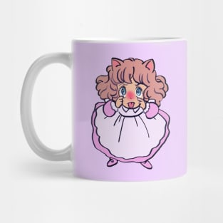 I draw chibi neko making funny face / the star of cottonland Mug